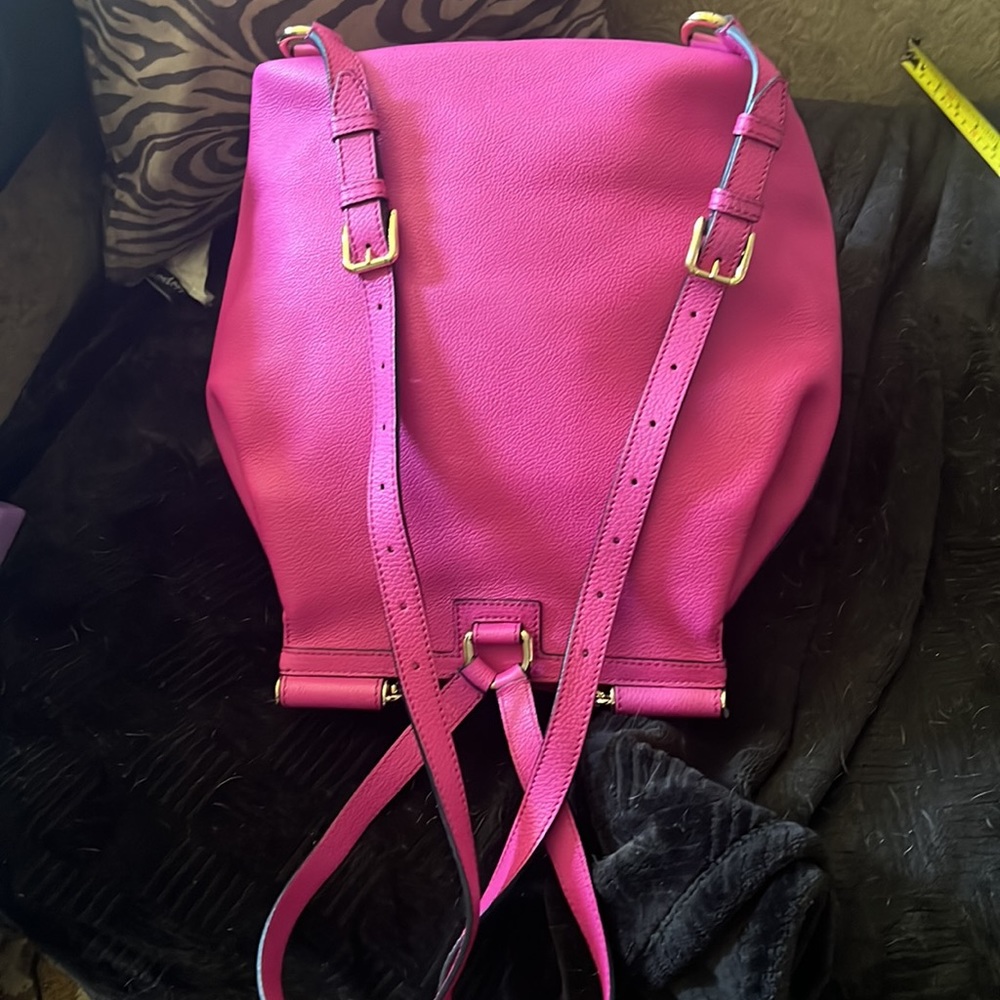 Stunning Barbie Pink Leather Dolce & Gabbana Backpack with gold hardware - Picture 12 of 12